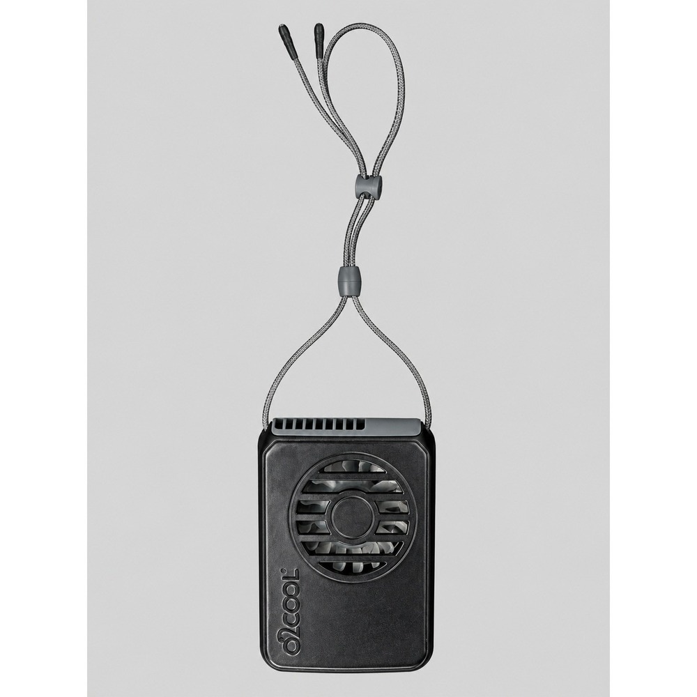 O2COOL Deluxe Necklace Fan Black Portable Personal Hands-Free Fan FN02B33